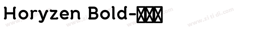 Horyzen Bold字体转换
